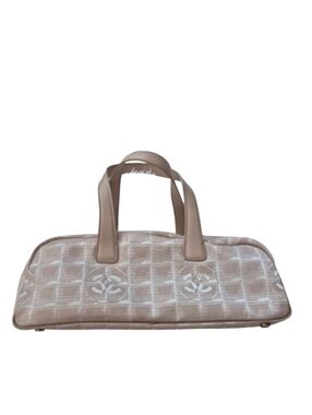 CHANEL Beige Baguette Travel Line Handbag
